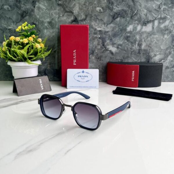 PRAD_A 0986 SIDE CAP EDITION BLUE TO BLUE SHADED GLASSES