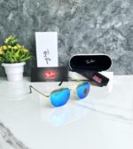 RAYBAN 3648 MARSHAL GOLD SKY-BLUE GLASSES - Image 2