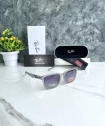 RAYBAN 1019 STORE HIT LUXURY EDITION GRAY FRAME BLACK SHADED GLASSES