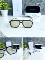 MARC_ JACOBS 62005 LIMITE EDITION TRANSPARENT BLACK FRAME GREEN GLASSES - Image 4