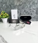 RAYBAN AVIATOR 3026 LIMITED EDITION SILVE FRAME SILVER GLASSES