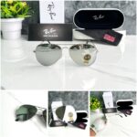 RAYBAN AVIATOR 3026 LIMITED EDITION SILVE FRAME SILVER GLASSES - Image 4