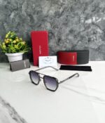 PRAD_A 58445 LUXURY EDITION FULL BLACK SHADED GLASSES - Image 2