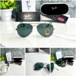 RAYBAN AVIATOR 3026 GUN BLACK FRAME BLACK GLASSES - Image 4