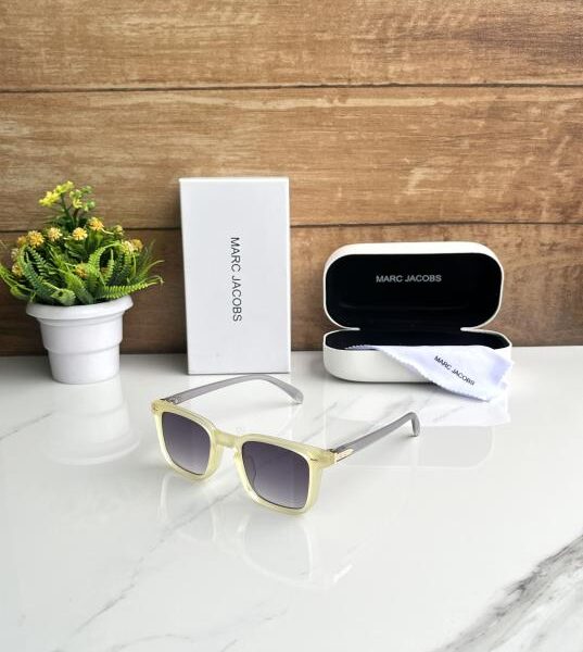 MARC_ JACOBS 98122 GRAY YELLOW FRAME BLACK SHADED GLASSES