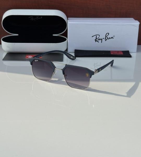 Rayban 04 silver blue shaded