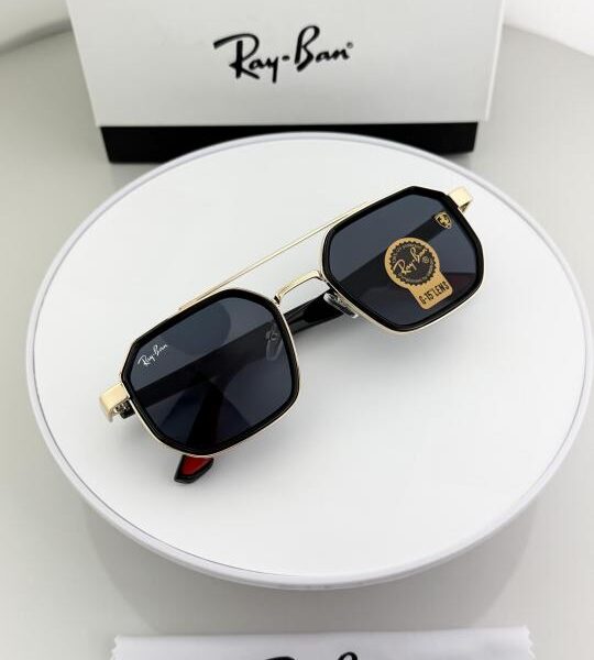 RAYBAN GOLD BLACK 09