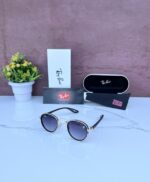 RAYBAN 2151 FERRARI EDITION GOLD BLACK SHADED GLASSES - Image 10