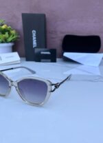 CHANE_L 9199 LUXURY EDITION TRANSPARENT BRWON BLACK SHADED GLASSES