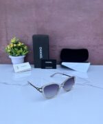 CHANE_L 9199 LUXURY EDITION TRANSPARENT BRWON BLACK SHADED GLASSES - Image 4