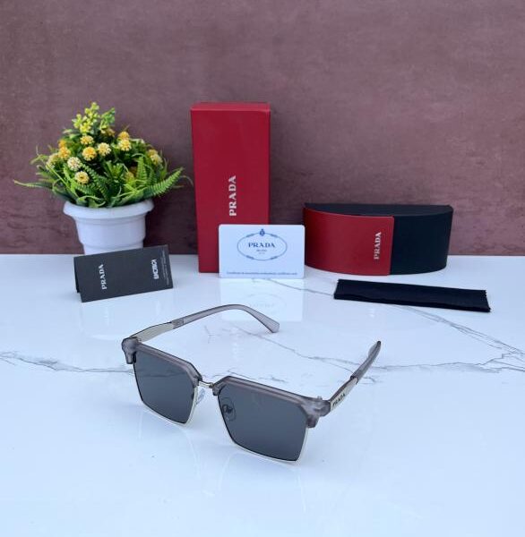 PRAD_A MILANO 9192 SILVER GRAY BLACK GLASSES