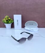 CELINE 9158 FULL BLACK & BLACK SHADED GLASSES - Image 4