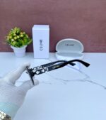 CELINE 9158 FULL BLACK & BLACK SHADED GLASSES - Image 5