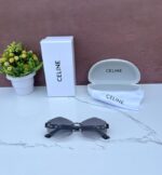 CELINE 9158 FULL BLACK & BLACK SHADED GLASSES - Image 6