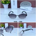 CELINE 9158 FULL BLACK & BLACK SHADED GLASSES - Image 7