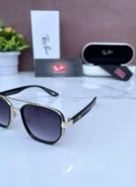 RAYBAN FERRARI 2030 GOLD BLACK SHADED GLASSES - Image 2