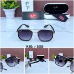 RAYBAN FERRARI 2030 GOLD BLACK SHADED GLASSES - Image 8