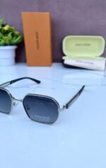 LOUIS_ VUITTON 3809 LIMITED EDITION SILVER BLUE SHADED GLASSES - Image 2