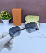 LOUIS_ VUITTON 3809 LIMITED EDITION SILVER BLUE SHADED GLASSES - Image 3
