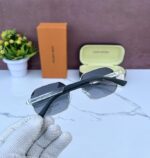 LOUIS_ VUITTON 3809 LIMITED EDITION SILVER BLUE SHADED GLASSES - Image 4