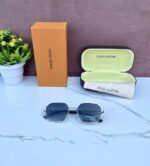 LOUIS_ VUITTON 3809 LIMITED EDITION SILVER BLUE SHADED GLASSES - Image 6