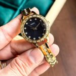 GUCC_I LADIES JAPAN MOVEMENT GOLD BLACK - Image 3