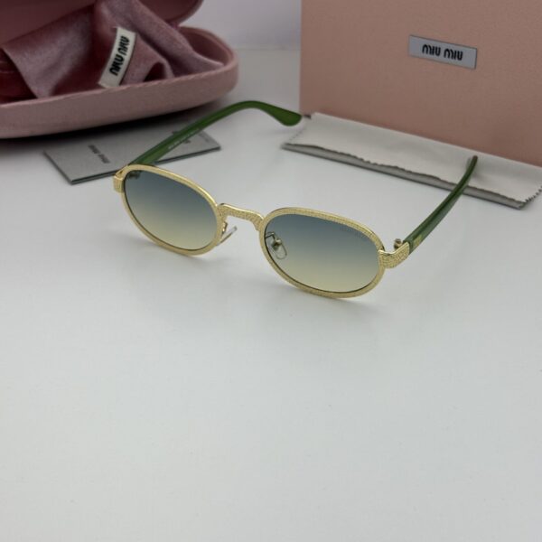 Miu.miu 90 Golden sea green