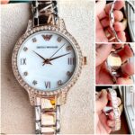 EMPORIO ARMAN_I LADIES SILVER COPAR (2ton) WHITE DAYAL - Image 9