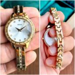 GUCC_I LADIES JAPAN MOVEMENT GOLD WHITE DAYAL - Image 2