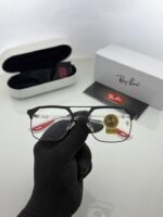 Rayban 04 black transparent plano