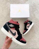 Nikee Air Jordan 1 Mid Dusty Pink 395 - Image 5