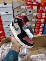 Nikee Air Jordan 1 Mid Dusty Pink 395 - Image 4