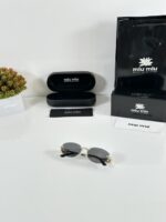 Miu Miu WMNS 1025 Gold Black - Image 4