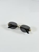 Miu Miu WMNS 1025 Gold Black - Image 3