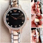 EMPORIO ARMAN_I LADIES SILVER COPAR (2ton) BLACK DAYAL - Image 3