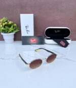 RAYBAN 1665 FERRARI EDITION GOLD BROWN SHADED GLASSES - Image 9