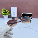 RAYBAN 1665 FERRARI EDITION GOLD BROWN SHADED GLASSES - Image 8
