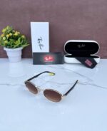 RAYBAN 1665 FERRARI EDITION GOLD BROWN SHADED GLASSES - Image 6