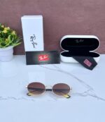 RAYBAN 1665 FERRARI EDITION GOLD BROWN SHADED GLASSES - Image 4