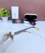 RAYBAN 1665 FERRARI EDITION GOLD BROWN SHADED GLASSES - Image 3