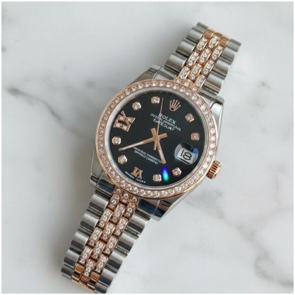 Role_x Oyester Perpetual Date Just 2Ton-Copper-Black