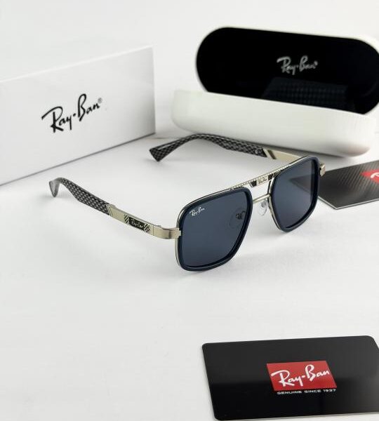 RAYBAN SILVER BLACK 3617