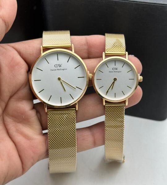 Daniel Wellington DW Couple Gold White