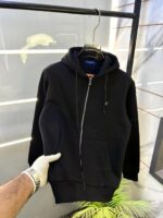 Louis_Vuitton Logo Imported Black Super Premium Hoodie F3239-BL - Image 2