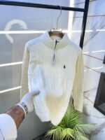 Ralph_Lauren White Imported knitted Super Premium Pullovers F3265-WH - Image 2