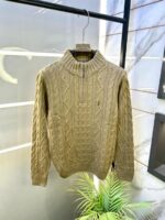 Ralph_Lauren Imported knitted Khaki Super Premium Pullovers F3265-KH