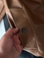 RALPH LAUUREN IMPORTED STORE ARTICLE JACKET CHOCOLATE BROWN LEATHER - Image 2