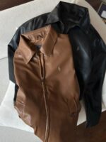 RALPH LAUUREN IMPORTED STORE ARTICLE JACKET CHOCOLATE BROWN LEATHER - Image 3