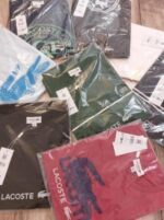 Lacost e TomatoRed Premium Imported 200 GSM Interlock Lycra Fabric Round Neck Printed Logo Tshirt 2663 - Image 5