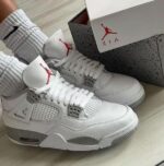 Nik.e Air Jordan Retro 4 Oreo Semi Ua - Image 3